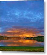 Reflection Of Sunset Metal Print