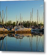 Reflections At Golden Hour Metal Print