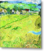 Remastered Art Les Vessenots In Auvers By Vincent Van Gogh 20230417 Metal Print
