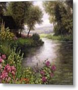 Reproduction Of French Landscape After Louis Aston Knight Metal Print