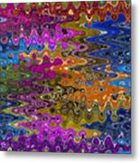 Retro 60's Psychedelic Art Metal Print