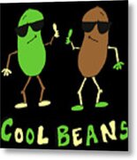 Retro Cool Beans Metal Print