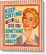 Retro Mom - Funny Vintage Mom Metal Print