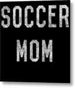 Retro Soccer Mom Metal Print