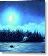 Returning By Moonlight Metal Print