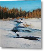 Riding Mountain Stream Metal Print