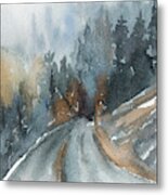 Road Less Travelled Metal Print