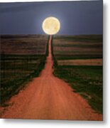 Road To The Moon Metal Print