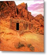 Rock Cabins Metal Print