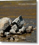 Rocks In The Water Metal Print