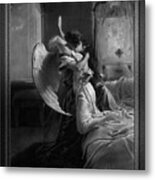 Romantic Encounter By Mihaly Von Zichy Metal Print