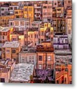 Rooftops In North Beach - San Francisco Metal Print