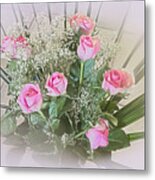 Rosy Posy Metal Print