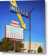 Route 66 - Luna Lodge - Albuquerque Metal Print