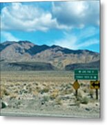 Route To Death Valley Metal Print