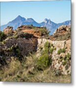 Ruins Of An Ancient Fortress In The Mountains Metal Print