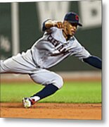 Rusney Castillo And Francisco Lindor Metal Print