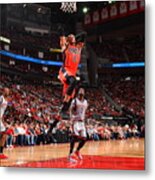 Russell Westbrook And James Harden Metal Print
