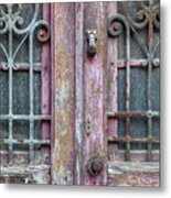 Rustic Door 52 Of Porto Metal Print
