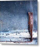 Rusty Old Tour Boat Hull Close Up 02 Metal Print