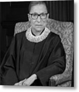 Ruth Bader Ginsburg Portrait - 2016 Metal Print