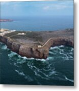 Sagres Fortress On Cape In Portugal Metal Print