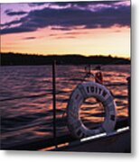 Sailing On The Edith M Becker In Sister Bay, Wisconsin Metal Print