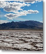 Salt Flats In The Mojave Metal Print