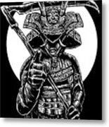 Samurai Reaper Metal Print