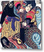 Samurai Warrior Fight Metal Print