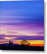 San Diego Sunrise 2021 Purple Metal Print