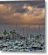 San Diego Yacht Club At Sunset Metal Print