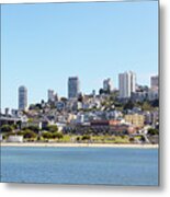 San Francisco Aquatic Park From Hyde Street To Ghirardelli Square R2532a Long Metal Print