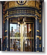 San Francisco Intercontinental Mark Hopkins Hotel Entrance Doors R1699 Metal Print