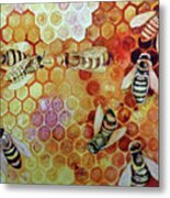 Save The Bees Metal Print
