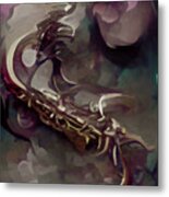 Saxophone Metal Print