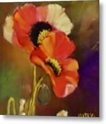 Scarlet Poppies Metal Print