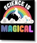 Science Is Magical Metal Print