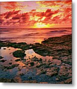 Sea Fire Metal Print