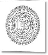 Seal Of Jesuits Society Of Jesus Metal Print