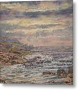 Seascape With Clouds. Metal Print