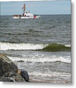 Seaside Coast Guard Metal Print