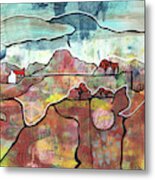 Seasonal Landscape - Autumn Metal Print