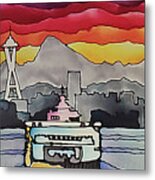 Seattle Ferry Metal Print