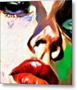 Sensual Beauty #03 Lippy Metal Print