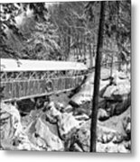 Sentinel Pine Covered Bridge - Franconia Notch State Park New Hampshire Usa Metal Print