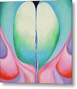 Series I. No 8 - Colorful Abstract Modernist Painting Metal Print