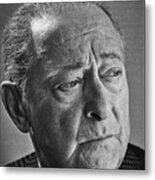 Serious Jascha Heifetz Metal Print