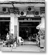 Siem Reap Street Cambodia Metal Print