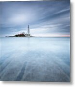 Sliver - St Mary's Lighthouse Metal Print